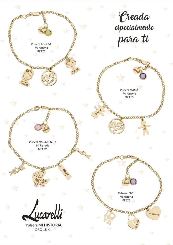 Pulsera MI HISTORIA ORO