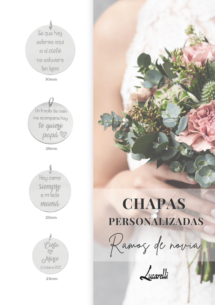 Chapas para ramos de novia