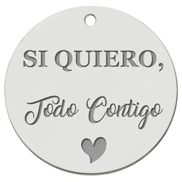 CHAPA PLATA 925MM PARA RAMO DE NOVIA