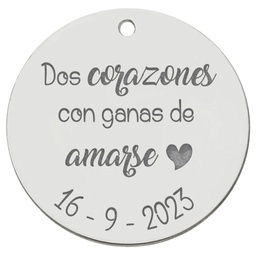 CHAPA PLATA 925MM PARA RAMO DE NOVIA