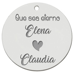 CHAPA PLATA 925MM PARA RAMO DE NOVIA