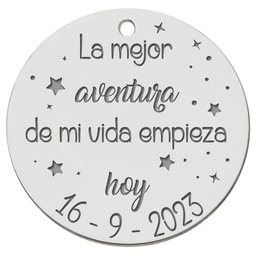 CHAPA PLATA 925MM PARA RAMO DE NOVIA