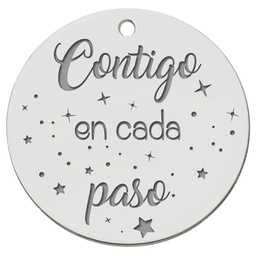 CHAPA PLATA 925MM PARA RAMO DE NOVIA