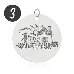 DIBUJASUEÑOS - ABALORIO PLATA 925MM - 23MM