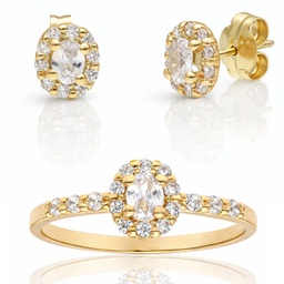 PENDIENTES ORO 18KL CIRCONITAS