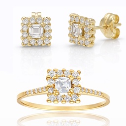PENDIENTES ORO 18KL CIRCONITAS