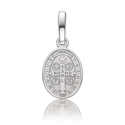 MEDALLA PLATA 925MM SAN BENITO OVAL - 8x12MM