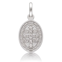 MEDALLA PLATA 925MM SAN BENITO OVAL - 13x21MM