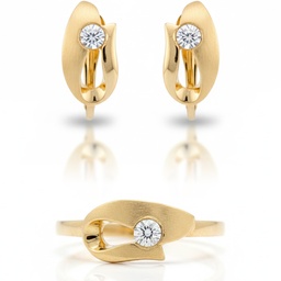 PENDIENTES ORO 18KL CIRCONITAS