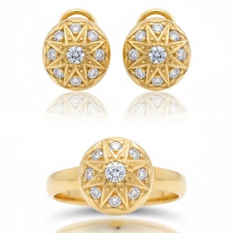 PENDIENTES ORO 18KL CIRCONITAS