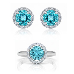 PENDIENTES ORO BLANCO 18KL