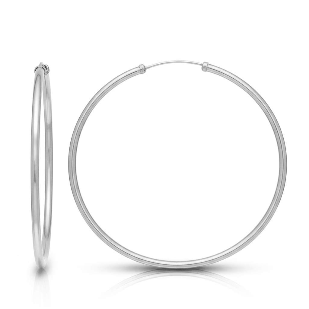 AROS ORO BLANCO 18KL - 45MM