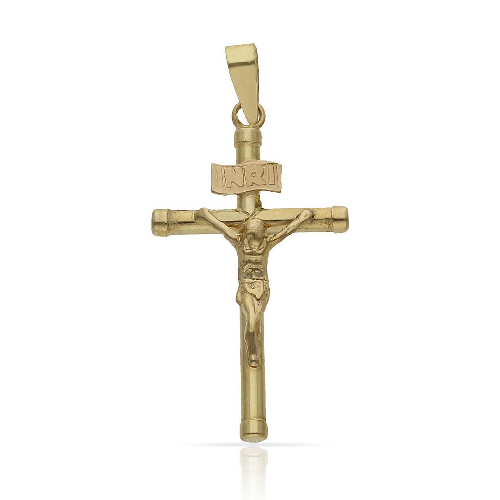 CRUZ ORO 18KL CRISTO - 15X24MM