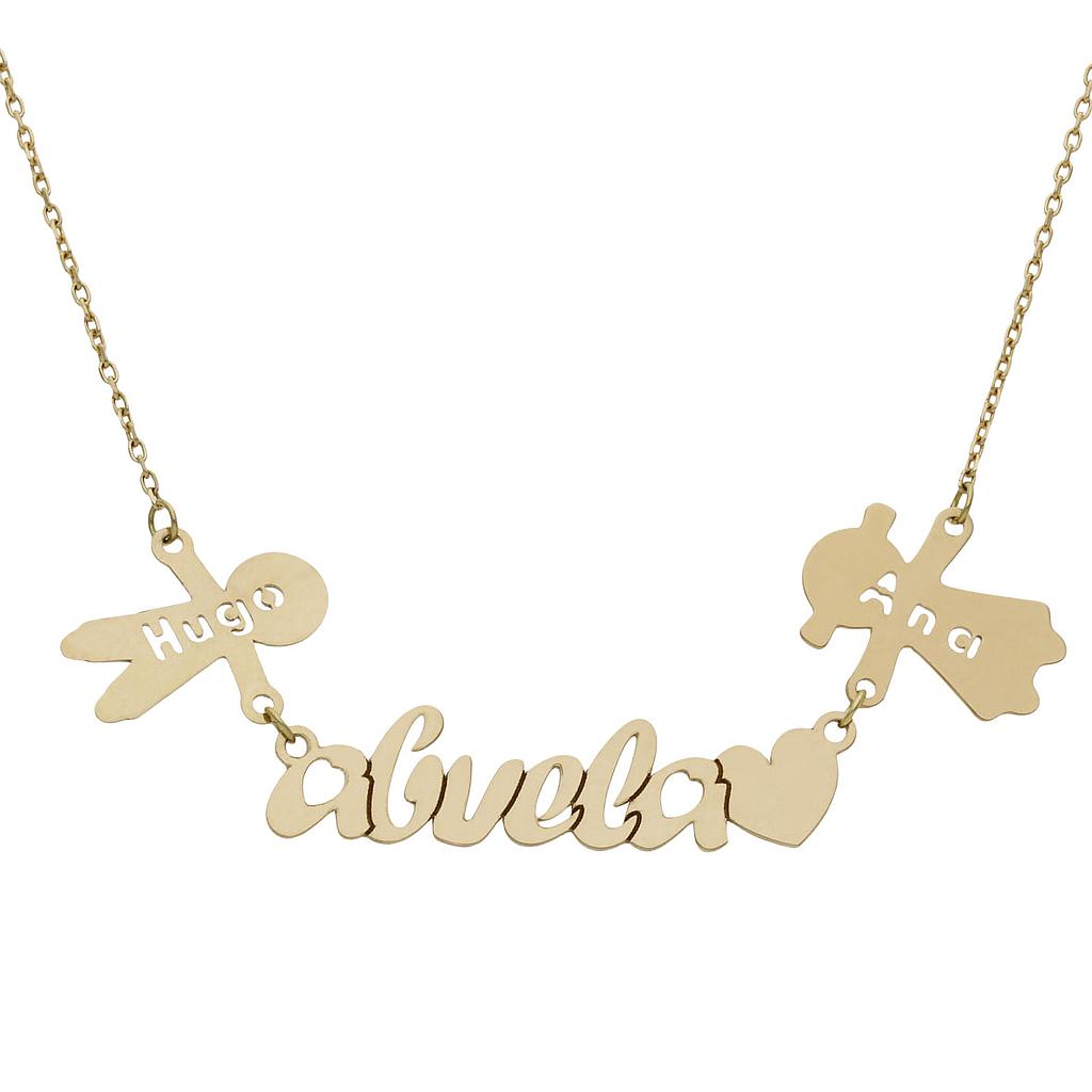 GARGANTILLA ORO 18KL ABUELA + NIÑOS