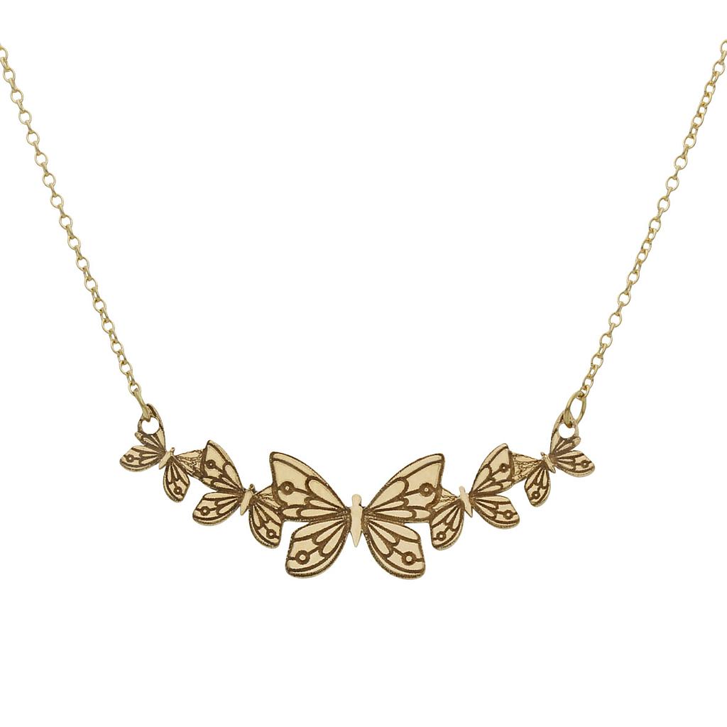GARGANTILLA ORO 18KL MARIPOSAS