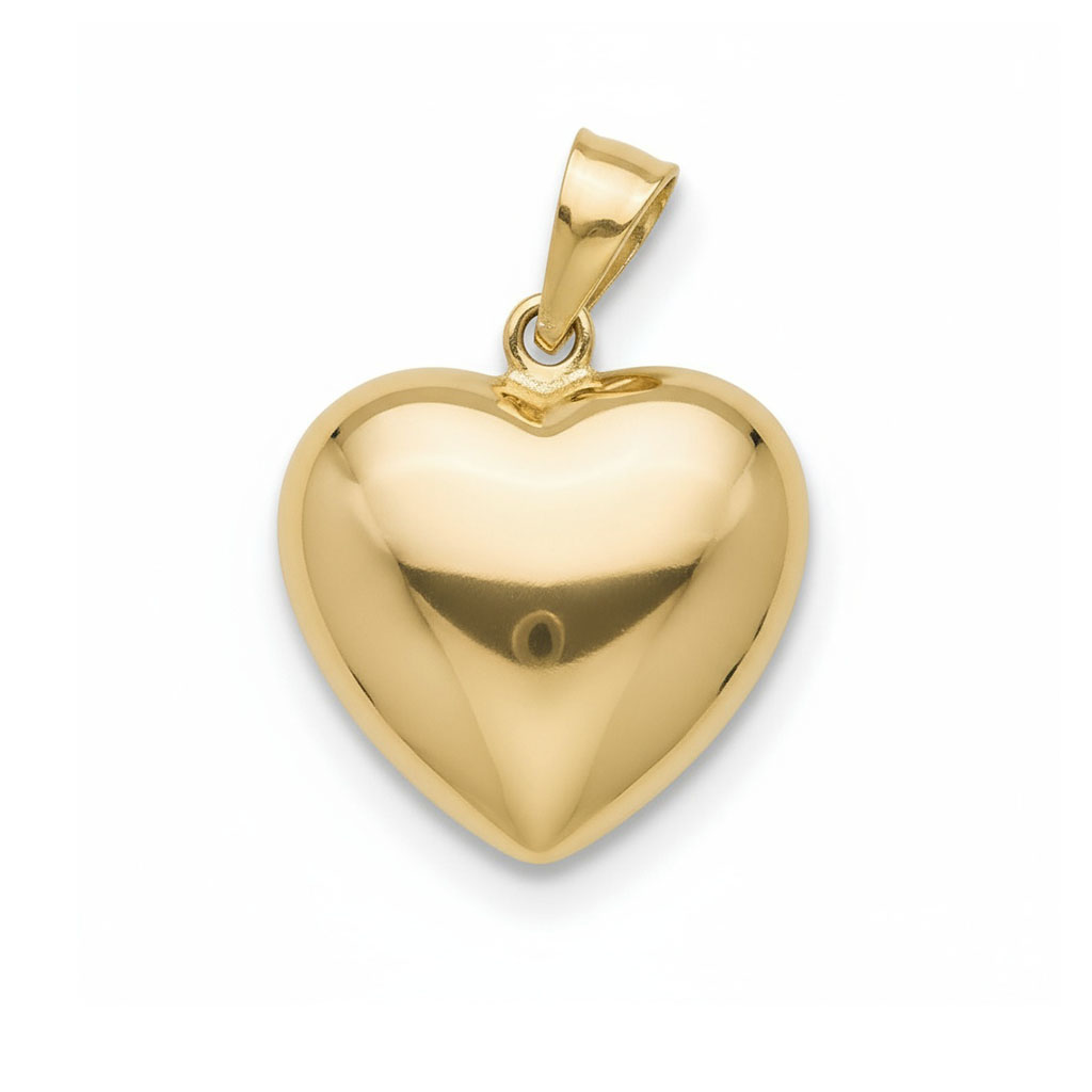 COLGANTE ORO 18KL CORAZON GRANDE