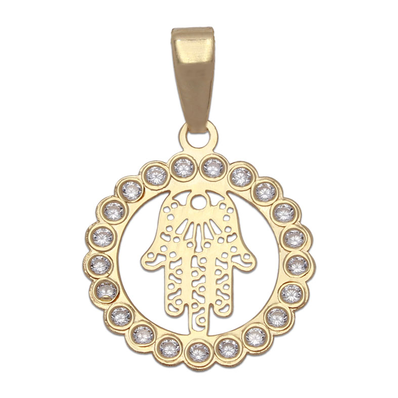 COLGANTE ORO 18KL MANO DE FATIMA - 15MM