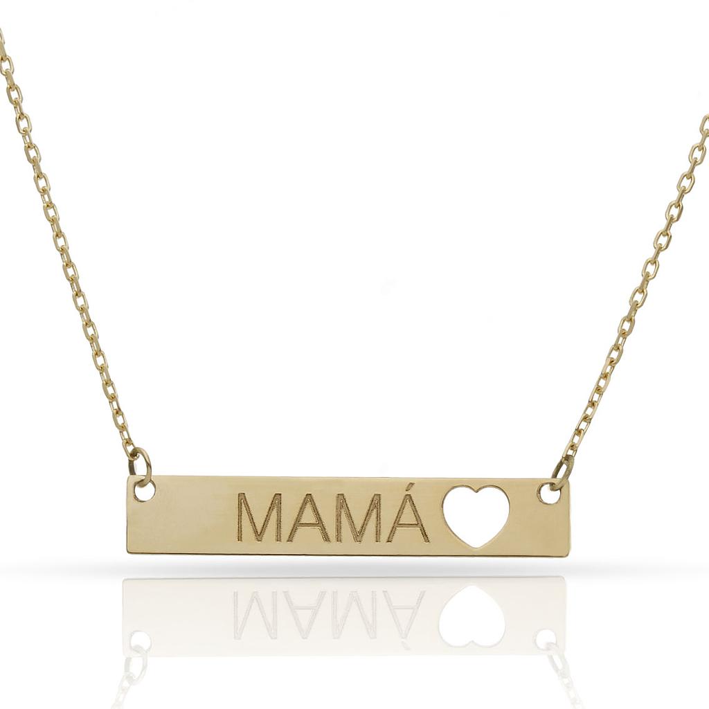 GARGANTILLA ORO 18KL CHAPA + NOMBRE