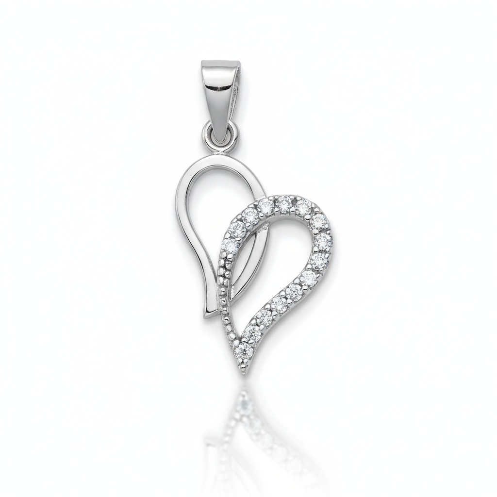 COLGANTE ORO BLANCO 18KL DIAMANTES