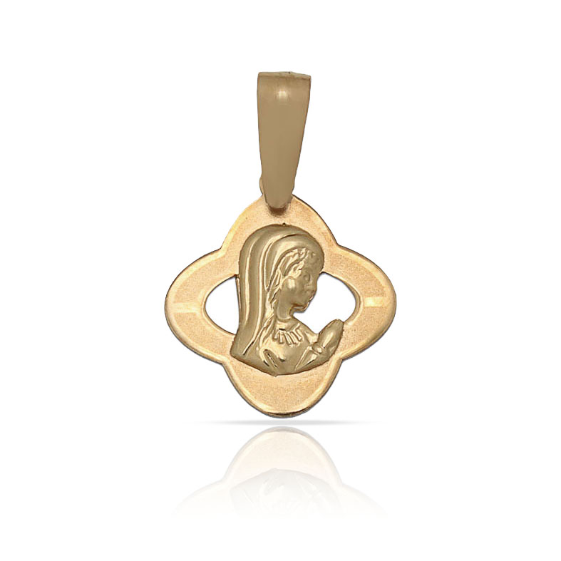 MEDALLA ORO 18KL VIRGEN NIÑA - 13X14MM