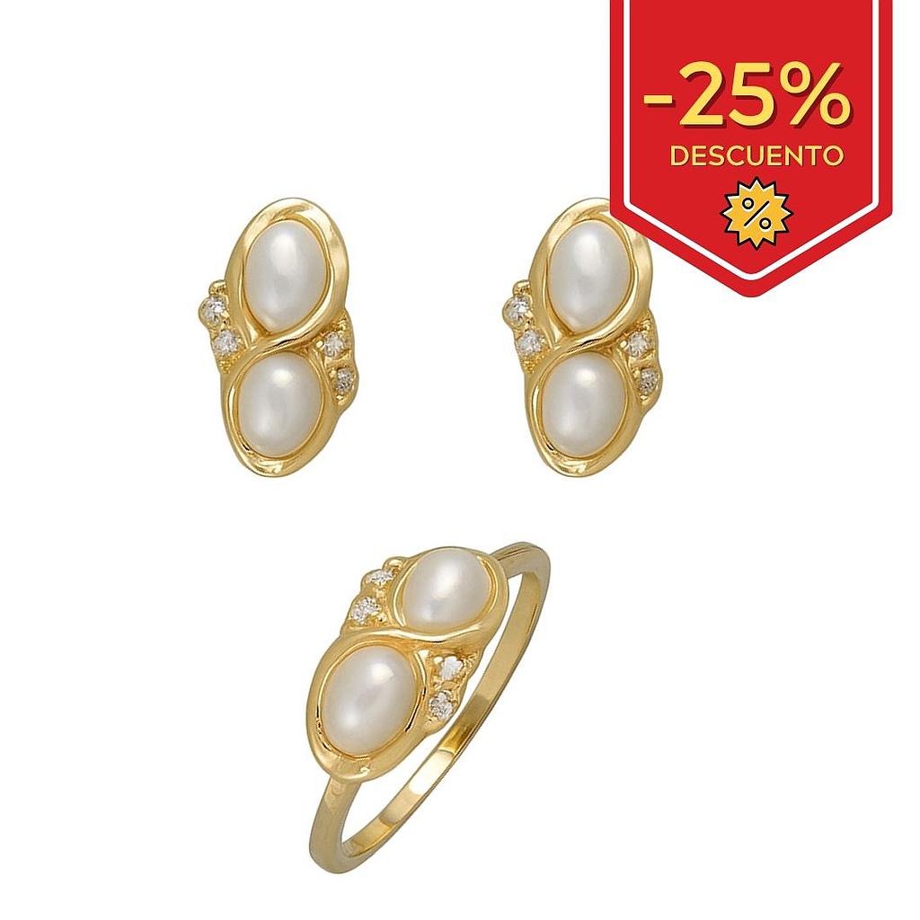 PENDIENTES ORO 18KL PERLA