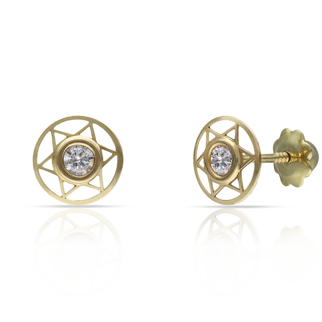 PENDIENTES ORO 18KL ESTRELLAS