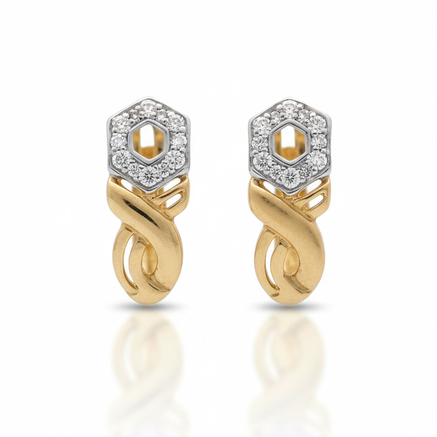 PENDIENTES ORO 18KL CIRCONITAS