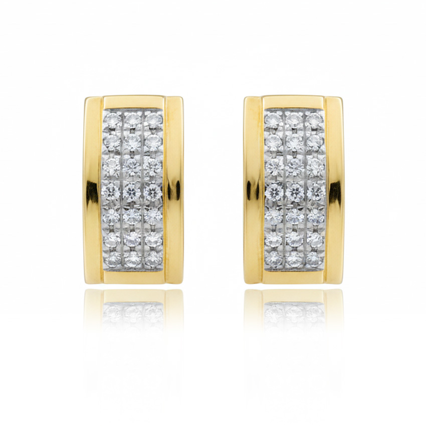 PENDIENTES ORO 18KL CIRCONITAS