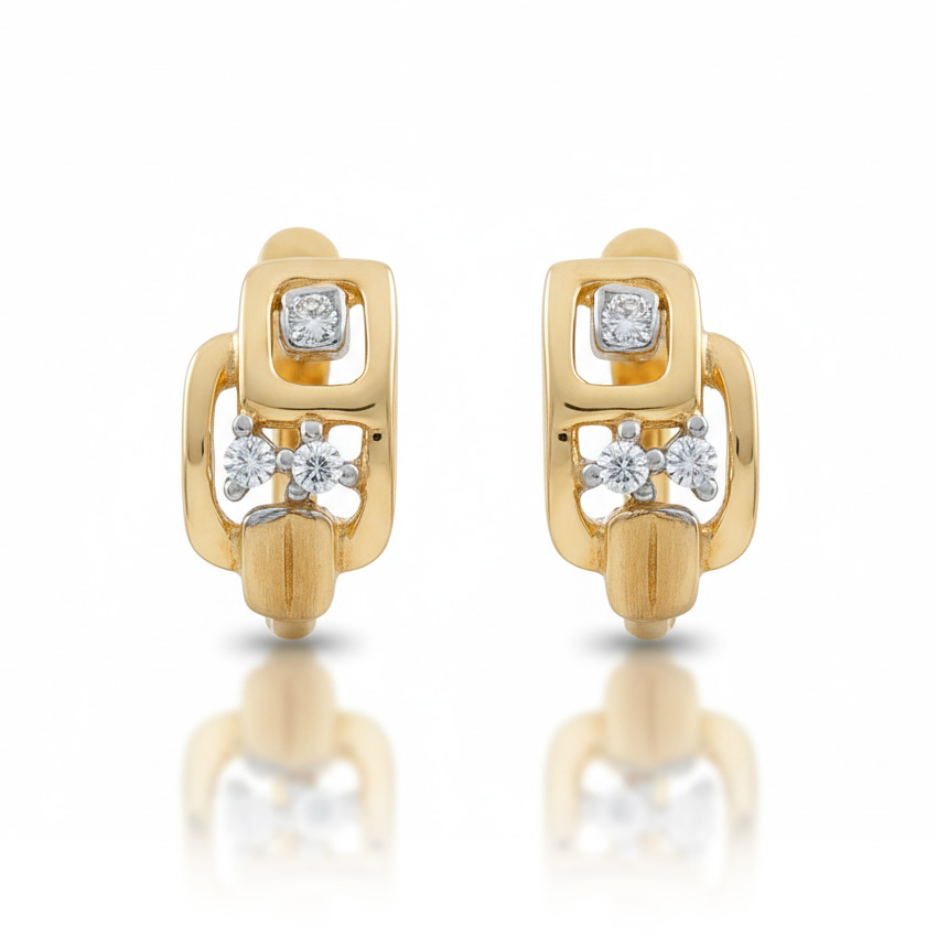 PENDIENTES ORO 18KL CIRCONITAS