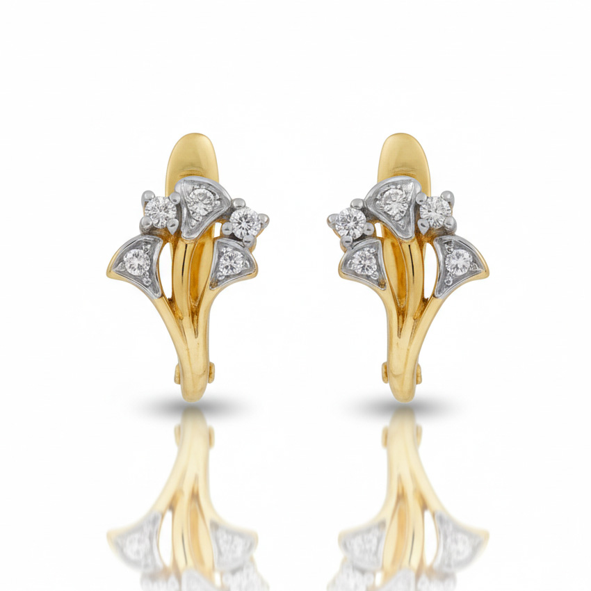 PENDIENTES ORO 18KL CIRCONITAS