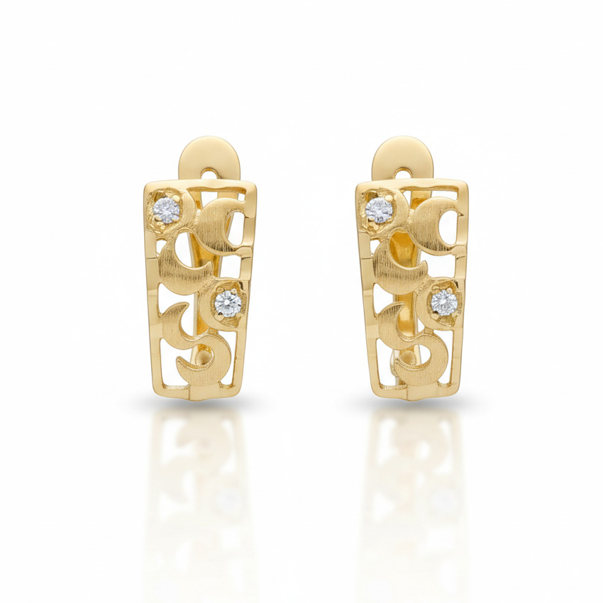 PENDIENTES ORO 18KL CIRCONITAS