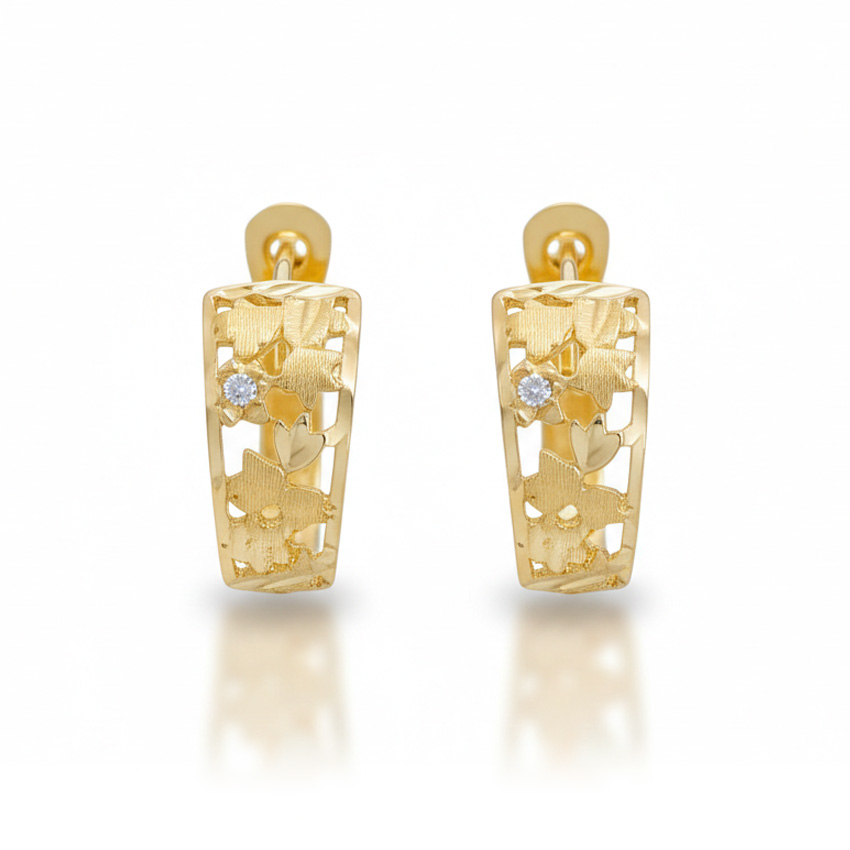 PENDIENTES ORO 18KL CIRCONITAS