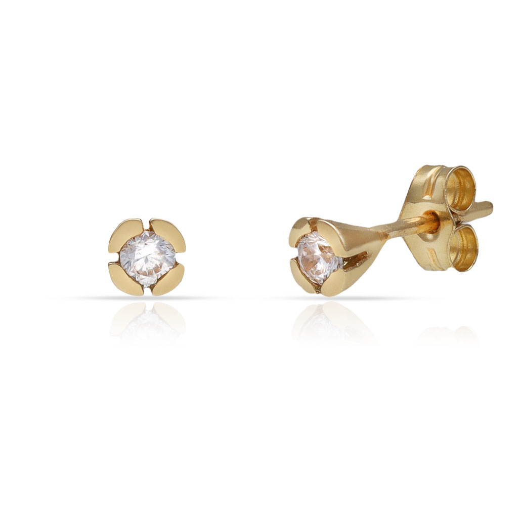 PENDIENTES ORO 18KL CIRCONITAS