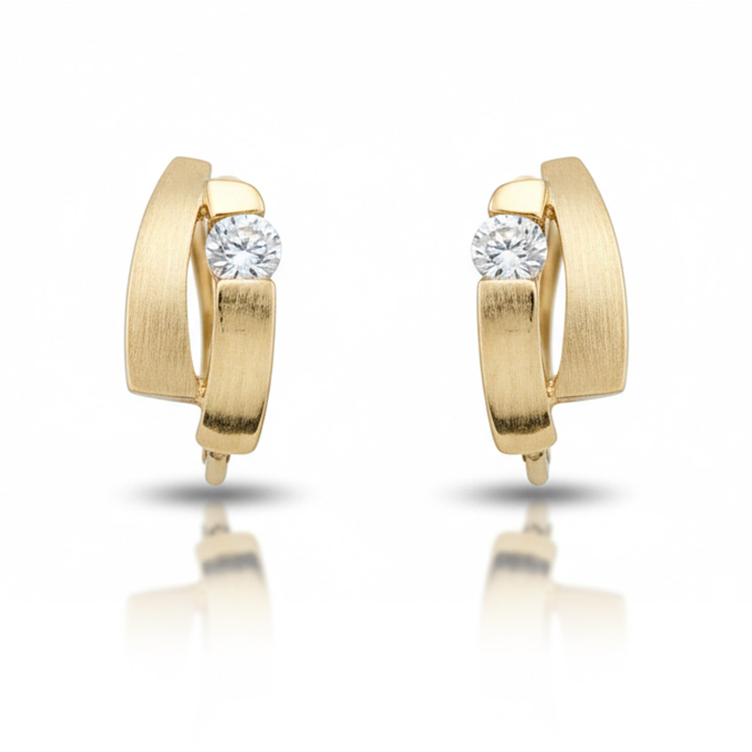 PENDIENTES ORO 18KL CIRCONITAS