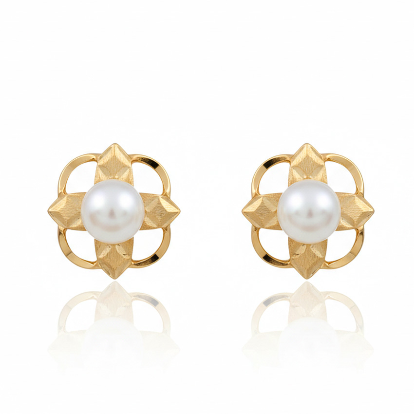 PENDIENTES ORO 18KL P. CULTIVADAS