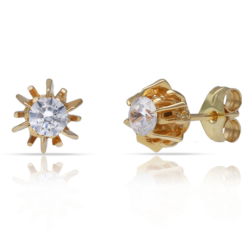 PENDIENTES ORO 18KL CIRCONITAS