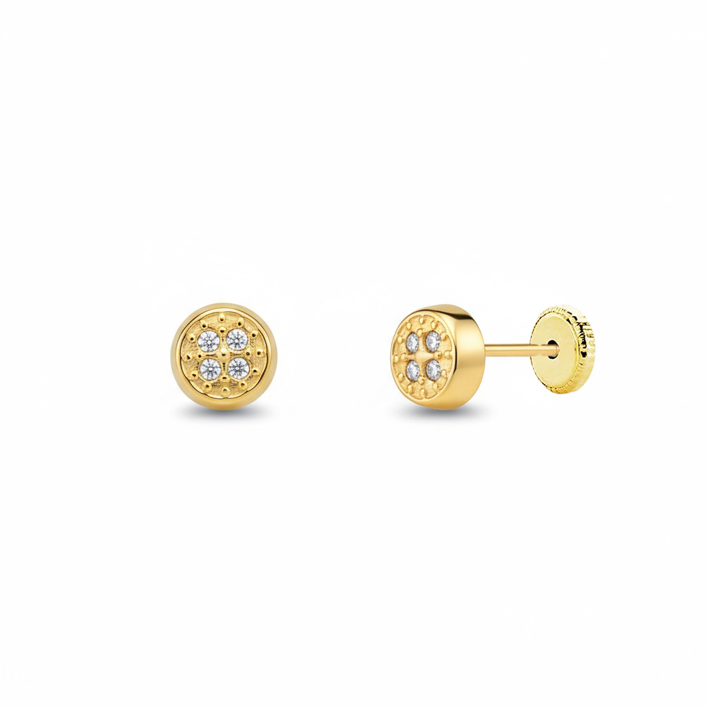 PENDIENTES ORO 18KL REDONDOS