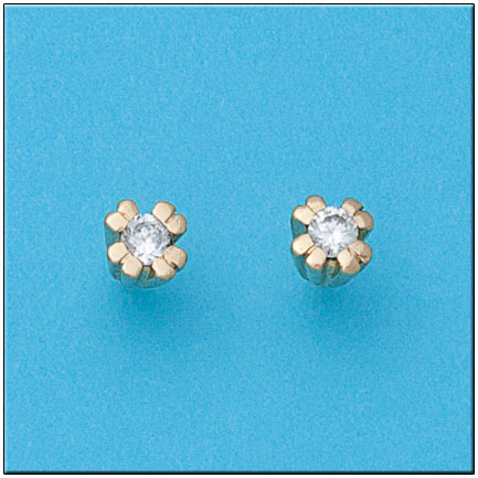 PENDIENTES ORO 18KL CIRCONITAS