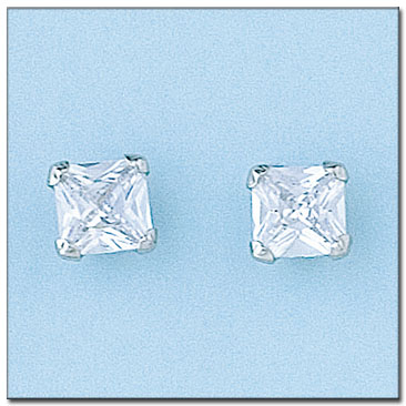 PENDIENTES ORO BLANCO 18KL