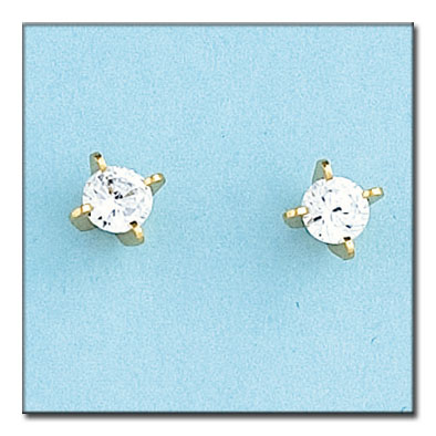 PENDIENTES ORO 18KL - 6MM