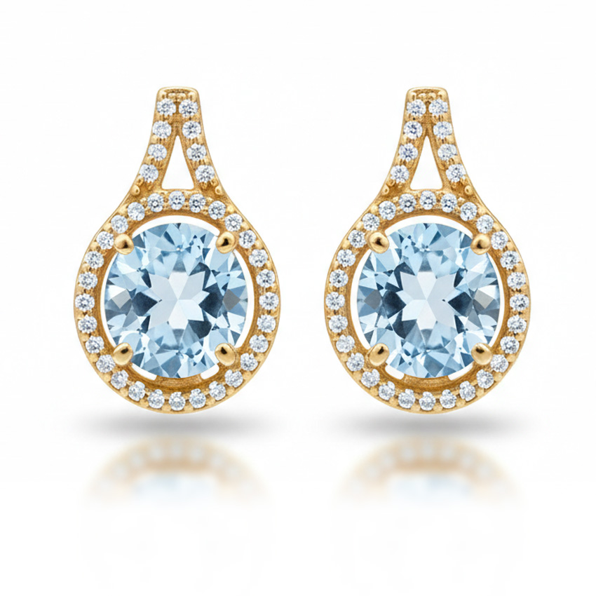 PENDIENTES ORO 18KL CIRCONITAS