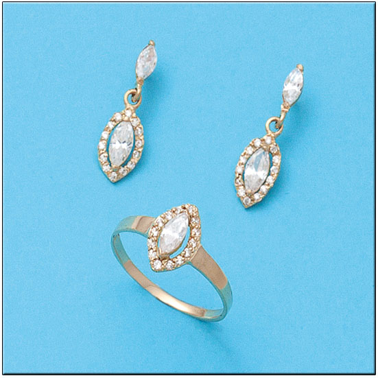 PENDIENTES ORO 18KL CIRCONITAS