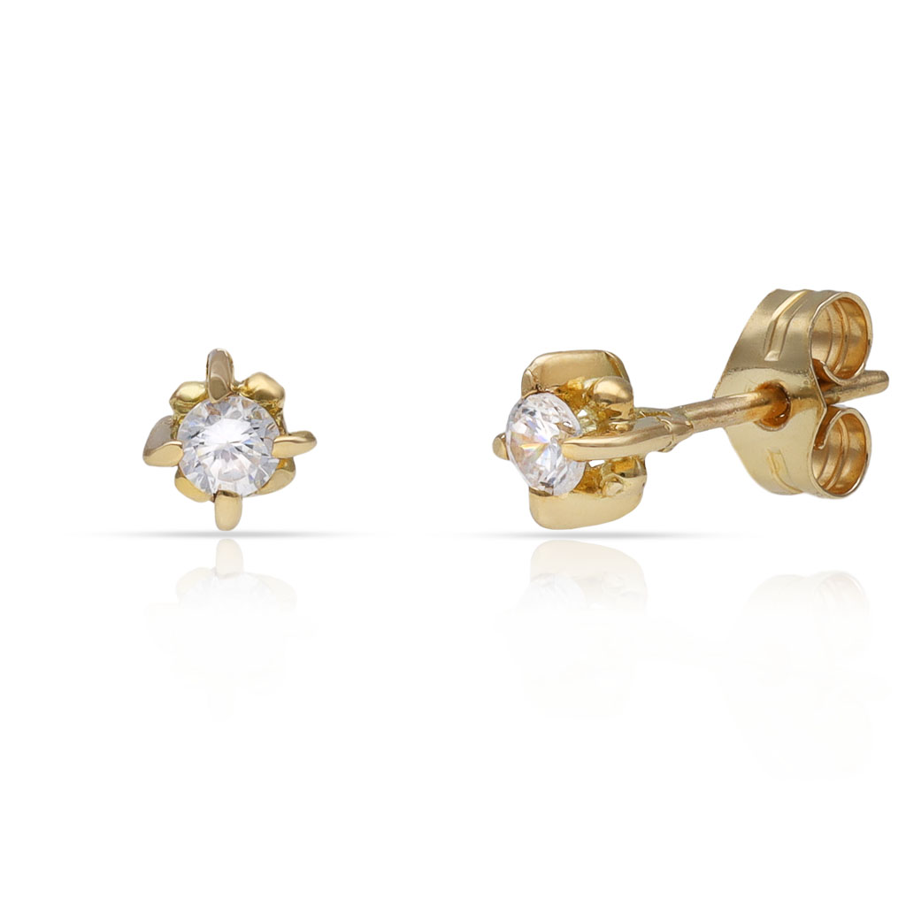 PENDIENTES ORO 18KL CIRCONITAS