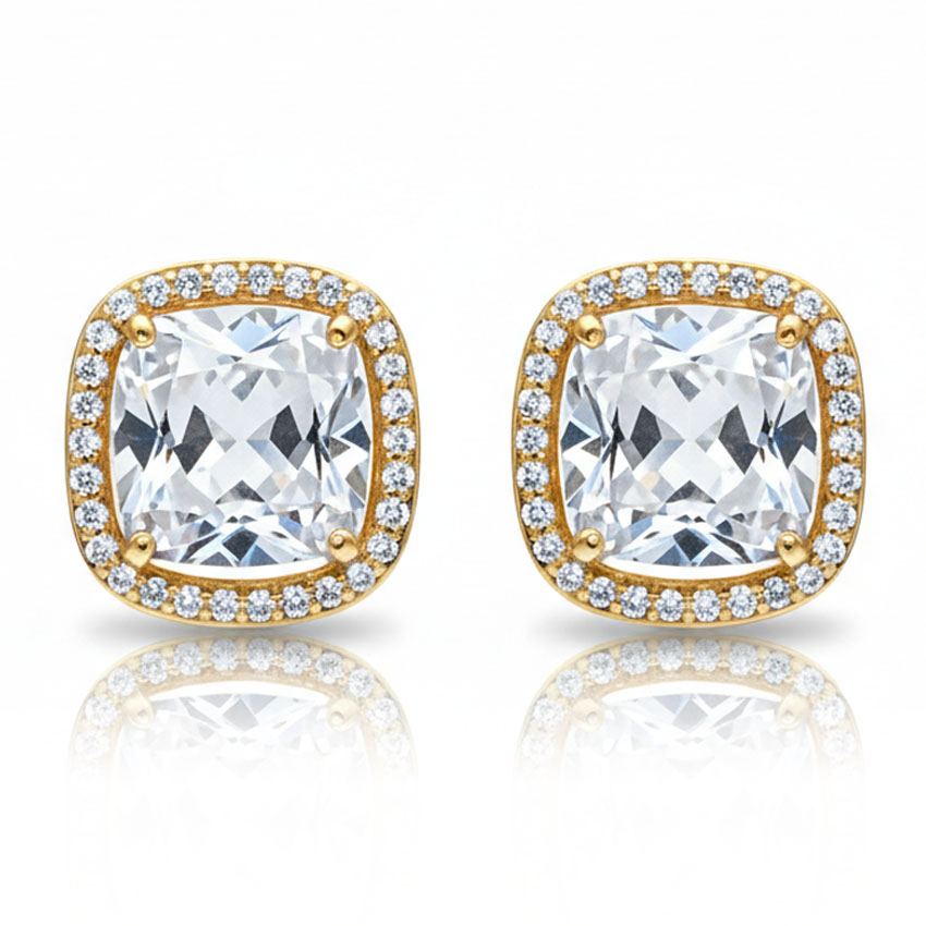 PENDIENTES ORO 18KL CIRCONITAS