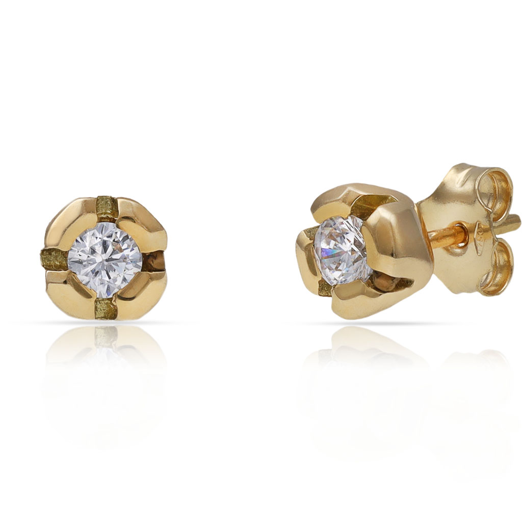 PENDIENTES ORO 18KL CIRCONITAS