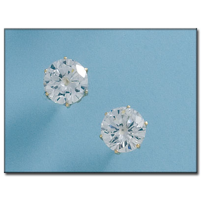 PENDIENTES ORO 18KL CIRCONITAS 9MM