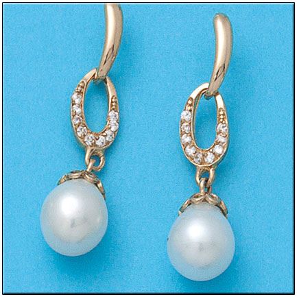 PENDIENTES ORO 18KL  P. CULTIVADAS