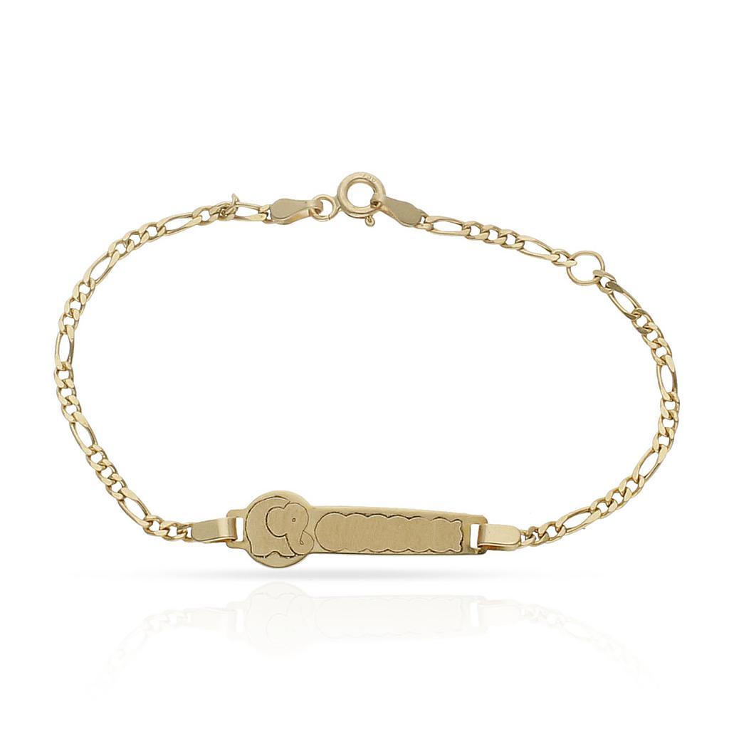 PULSERA ORO 18KL ELEFANTE 3x1