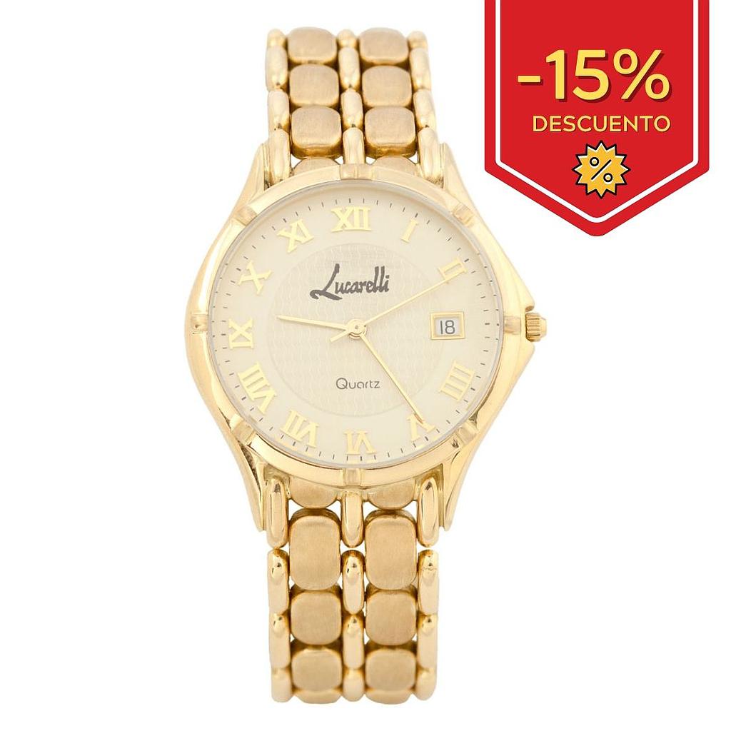 RELOJ ORO 18KL CABALLERO LUCARELLI