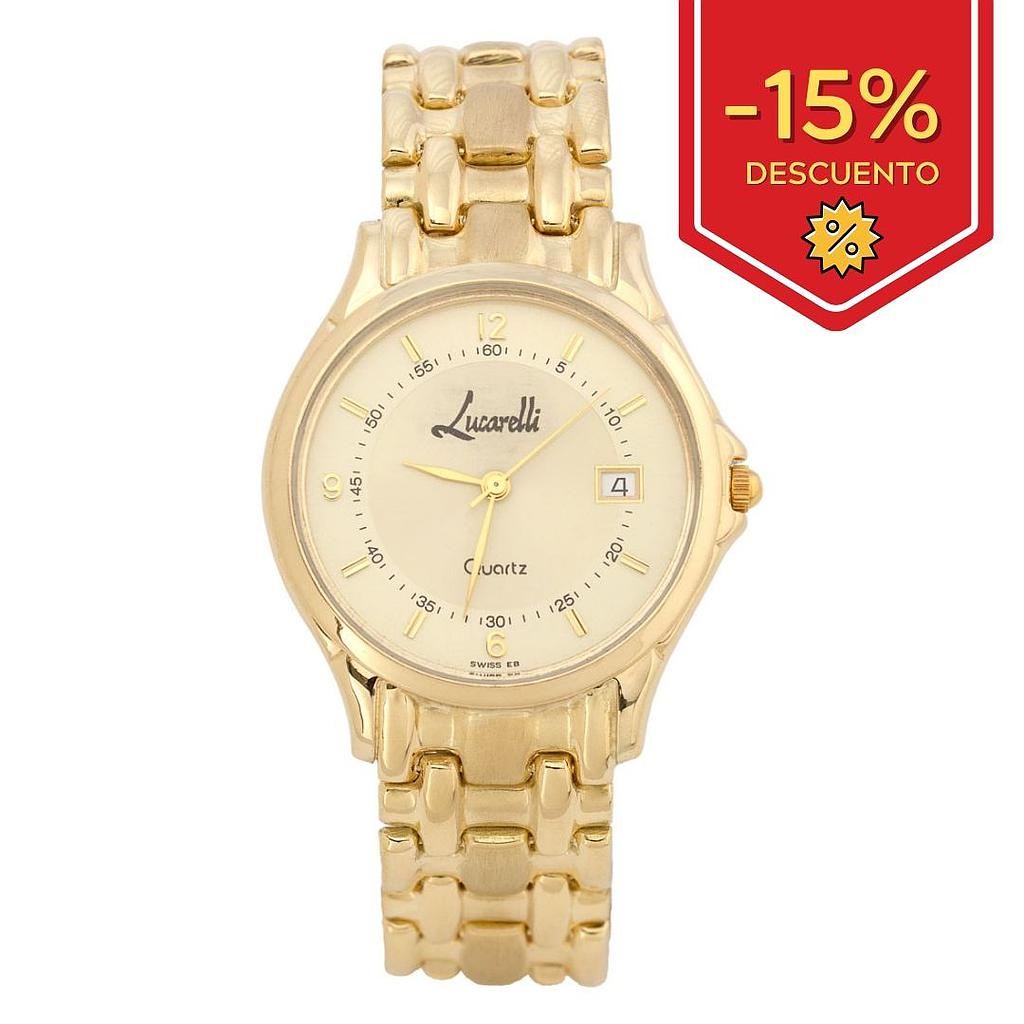 RELOJ ORO 18KL CABALLERO LUCARELLI